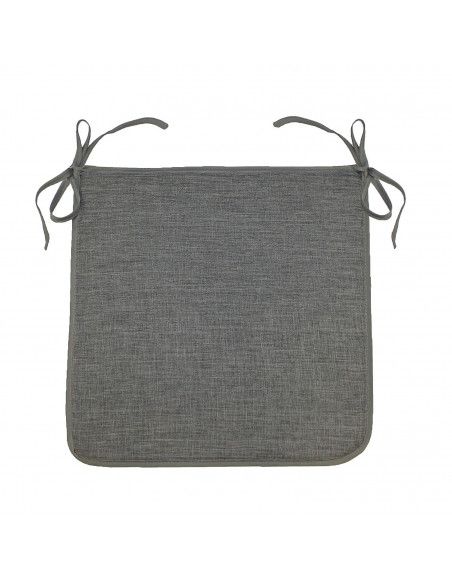 Galette Newton - 40 x 40 x 3,5 cm - Chambray - Gris