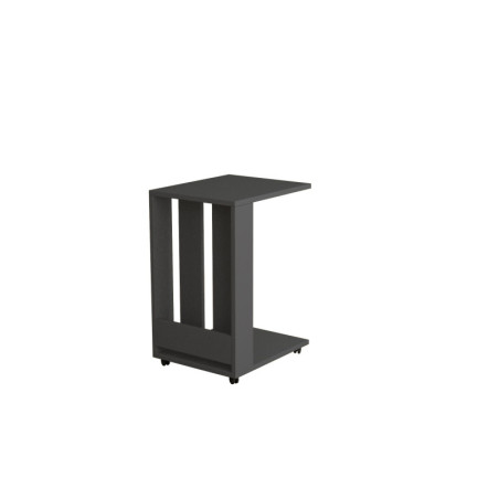 Table d'appoint en panneau mélaminé anthracite 37 x 60 x 45 cm