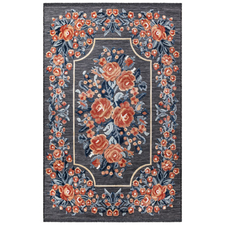 Tapis en polyester rose - 98 x 200 cm - Tissé à la machine
