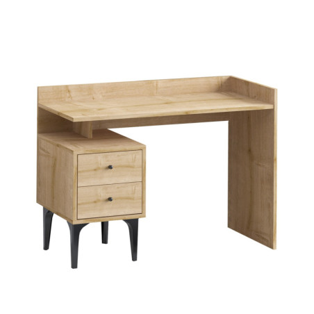 Bureau en bois MDF mélaminé décor chêne - Dimensions à compléter