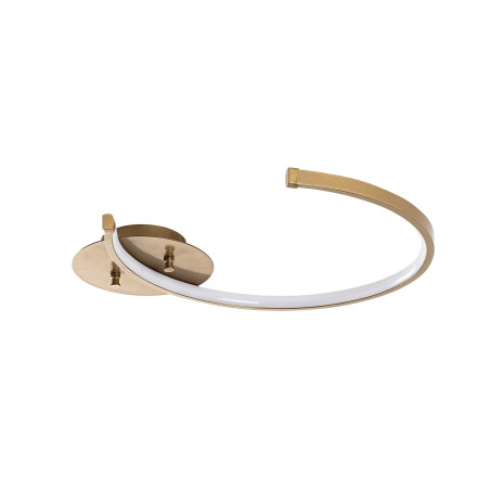 Suspension Luminaire en métal doré - 46 x 6 x 33 cm - LED intégrée 12W 3000K - IP20