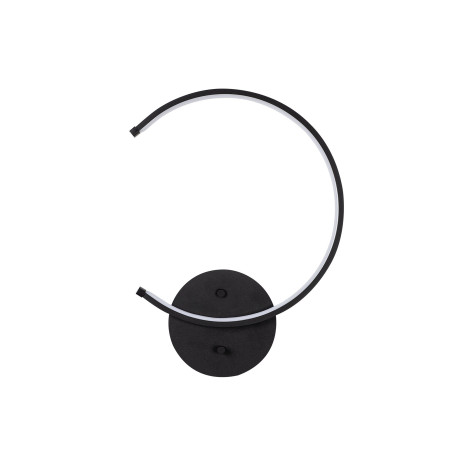 Applique murale Lampe en métal noir - 33 x 46 x 6 cm - LED intégrée 12W 3000K - IP20