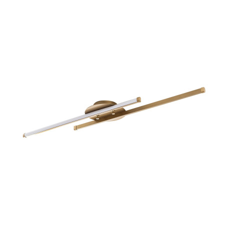 Suspension Luminaire en métal doré - 86 x 5 x 17 cm - LED intégrée 16W 3000K - IP20