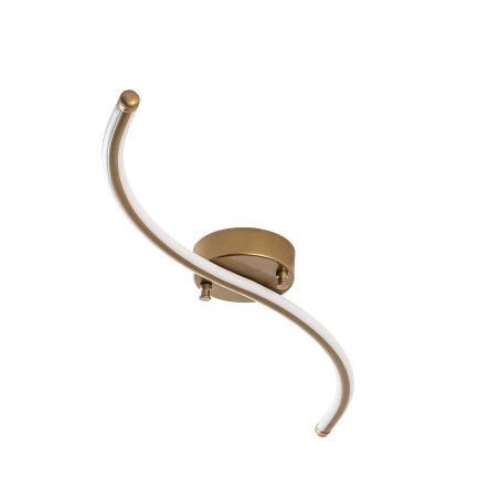 Suspension Luminaire en métal doré - 67 x 5 x 10 cm - LED intégrée 16W 3000K - IP20