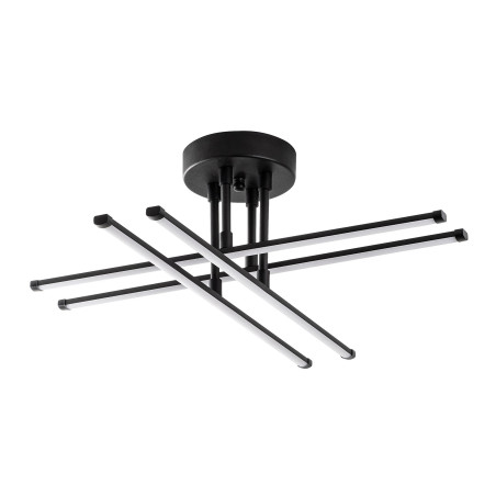 Suspension Luminaire en métal noir - 61 x 22 x 61 cm - LED SMD 28W - IP20