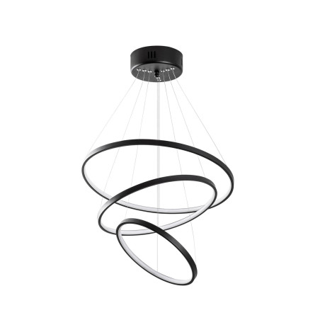 Suspension Luminaire en métal noir - 50 x 80 x 50 cm - LED SMD 28W - IP20