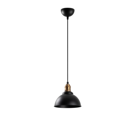 Suspension Luminaire en métal noir antique - 21 x 21 x H 116 cm réglable - 1 x E27 Max 15W - Bohème Industriel