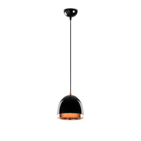 Suspension Luminaire en métal noir et doré - 17 x 17 x H 114 cm - E27 Max 15W