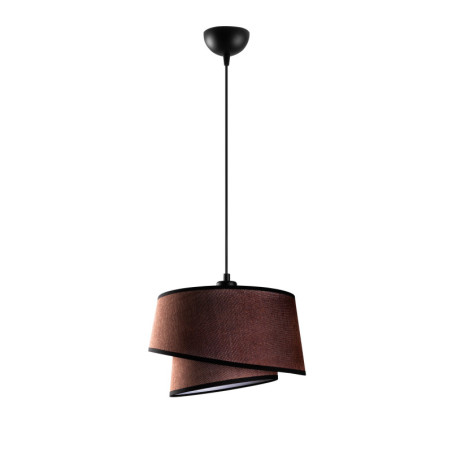 Suspension Luminaire en métal marron foncé - 32 x 32 x H 120 cm