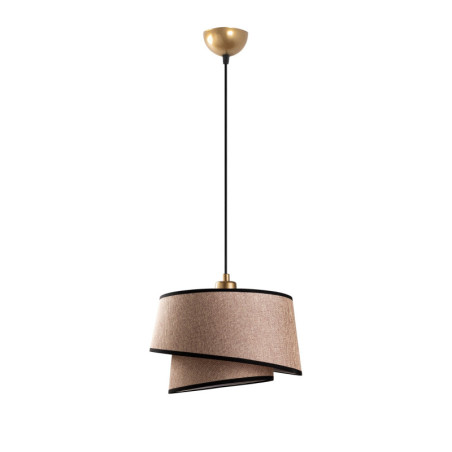Suspension Luminaire en métal marron clair - 32 x 32 x H 120 cm