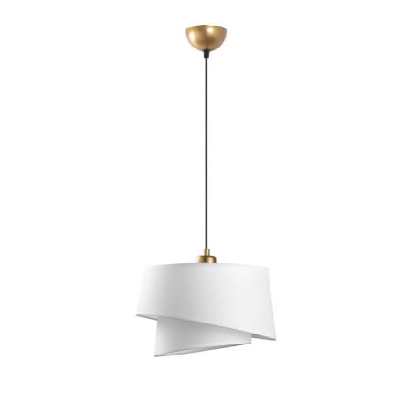 Suspension Luminaire en métal blanc - 32 x 22 x H 120 cm