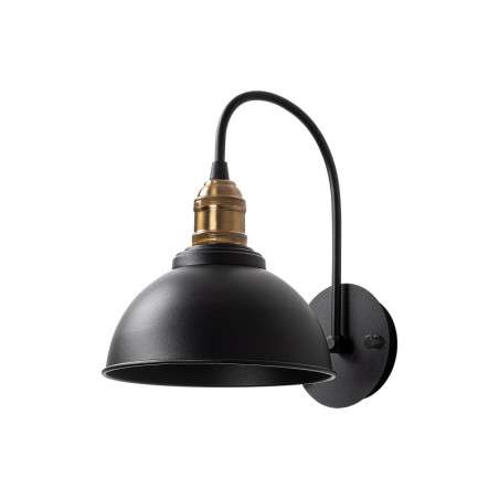 Applique murale Lampe en métal noir antique - 27 x 27 x H 36 cm - E27 Max 15W
