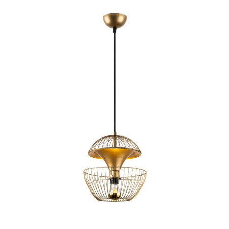 Applique murale Lampe en métal doré et verre - 15 x 24 x 24 cm - 1 x E14 Max 40W - IP20