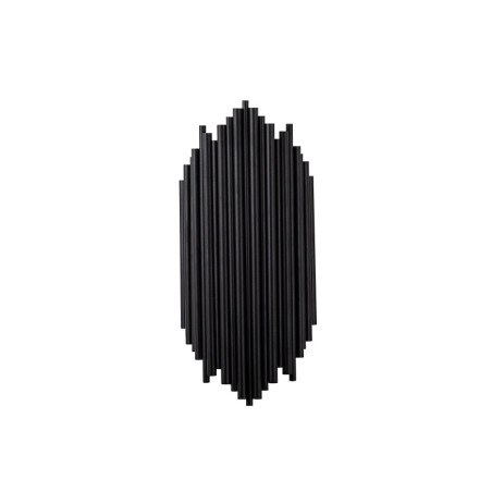 Applique murale Lampe en métal noir - 22 x 11 x H 50 cm - 1 x E14 Max 40W - IP20