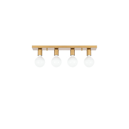 Suspension Luminaire miroir en métal doré - 28 x 12 x H 120 cm - LED intégrée - IP20