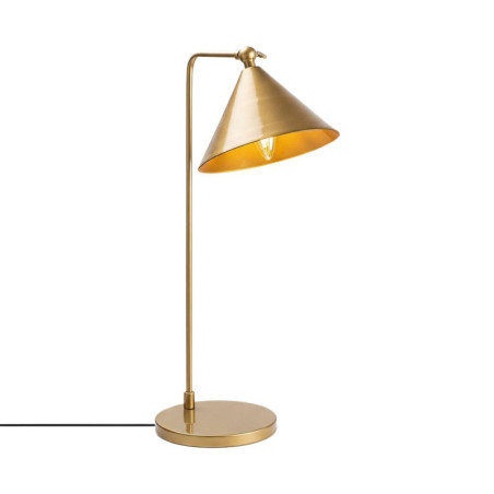 Lampe de table en métal doré - 24 x 26 x H 50 cm - 1 x E14 Max 40W - IP20