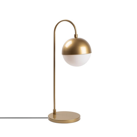 Lampe de table en métal doré avec verre - 18 x 25 x H 53 cm - E14 Max 40W - IP20
