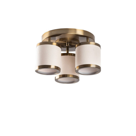 Suspension Luminaire en métal finition vintage avec abat-jour - 40 x 40 x H 22 cm - 3 x E27 Max 40W - IP20
