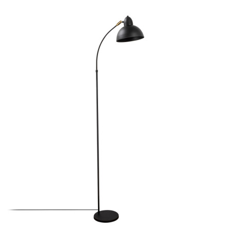 Lampadaire Lampe sur pied en métal noir antique - 20 x 43 x H 162 cm - E27 Max 15W - IP20