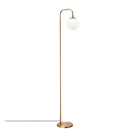 Lampadaire Lampe sur pied en métal finition vintage avec verre - 27 x 27 x H 146 cm - E14 Max 40W - IP20