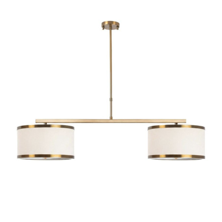 Suspension Luminaire en métal finition vintage largeur 100 cm 2 lumières E27 max 40 W Vintage