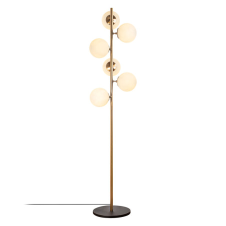 Lampadaire Lampe sur pied en métal et verre finition vintage hauteur 163 cm 6 lumières E14 max 40 W Vintage