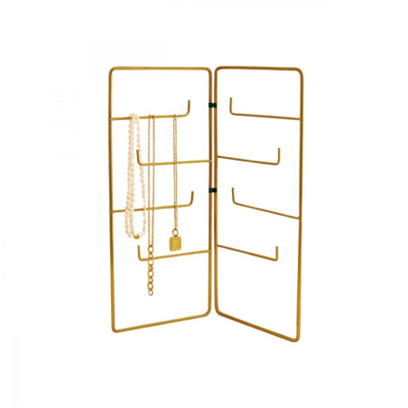 Porte-bijoux Organisateur en métal finition antique diamètre 25 cm hauteur 40 cm