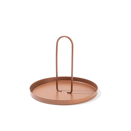 Accessoire décoratif Objet déco en métal cuivré diamètre 20,5 cm hauteur 18 cm