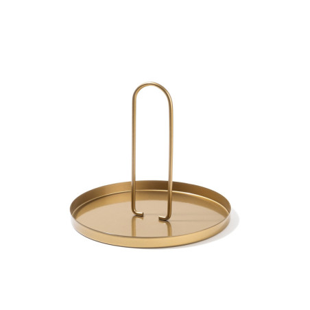 Accessoire décoratif Objet déco en métal doré diamètre 20,5 cm hauteur 18 cm