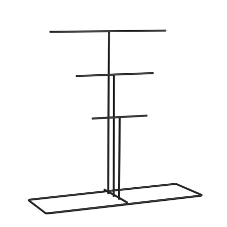 Porte-bijoux Organisateur en métal noir largeur 40 cm hauteur 41 cm
