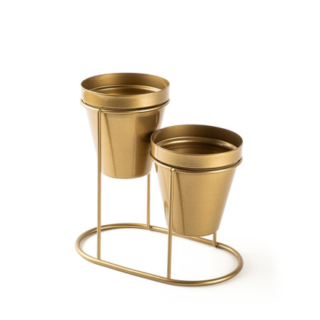 Accessoire décoratif Objet déco en métal doré largeur 19 cm hauteur 16 cm