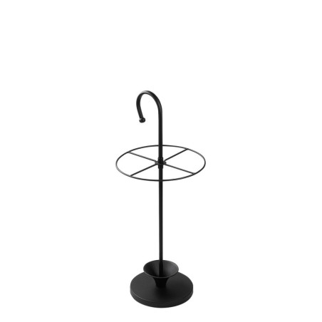 Porte-parapluies Support à parapluies en métal noir 27 x 27 x 65 cm