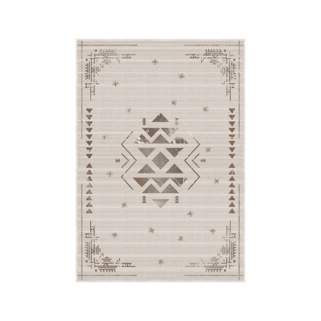 Tapis Moquette en polyester marron 60 x 100 cm antidérapant poils 5 mm