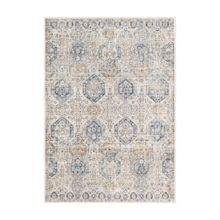 Tapis Moquette en polyester Bleu 80 x 150 cm antidérapant poils 5 mm