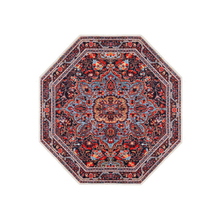 Tapis Moquette en Polyester Bordeaux 160 x 160 cm Poils 5 mm