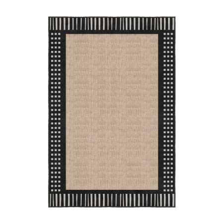 Tapis Moquette en Polyester Noir 100 x 300 cm Poils 5 mm Lavable en Machine