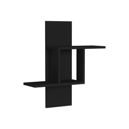 Étagère murale Rangement en Panneau Mélaminé Anthracite 64 x 70 x 20 cm Épaisseur 18 mm Style Scandinave