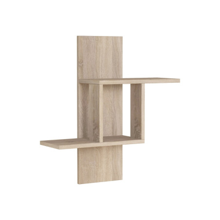 Étagère murale Rangement en Panneau Mélaminé Chêne Sonoma 64 x 70 x 20 cm Épaisseur 18 mm Style Scandinave
