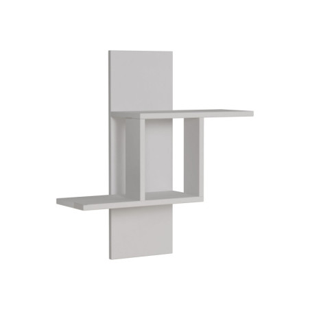 Étagère murale Rangement en Panneau Mélaminé Blanc 64 x 70 x 20 cm Épaisseur 18 mm Style Scandinave