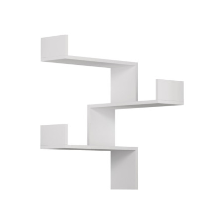 Étagère murale Rangement mural en bois MDF mélaminé blanc largeur 60 cm style scandinave