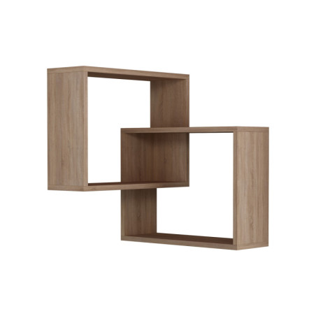 Étagère murale Rangement mural en bois MDF mélaminé chêne Sonoma largeur 68 cm