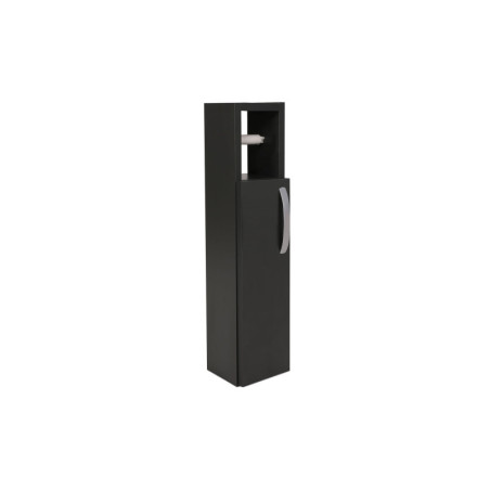 Meuble de salle de bain Armoire murale en bois MDF mélaminé anthracite largeur 15 cm hauteur 65 cm style scandinave