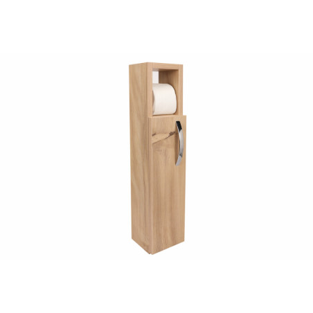 Meuble de salle de bain Armoire murale en bois MDF mélaminé chêne largeur 15 cm hauteur 65 cm style scandinave