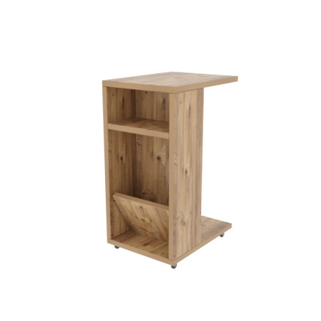 Table d'appoint Bout de canapé Bois MDF mélaminé Pin L 30 cm Scandinave Rustique