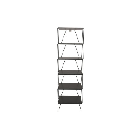 Bibliothèque Étagère de rangement Bois MDF mélaminé Anthracite H 165 cm Moderne