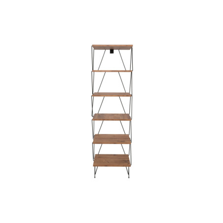 Bibliothèque Étagère de rangement Bois MDF mélaminé Pin H 165 cm Industriel