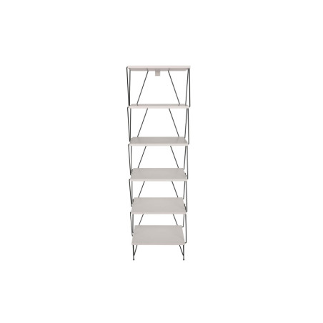 Bibliothèque Étagère de rangement Bois MDF mélaminé Blanc H 165 cm Moderne
