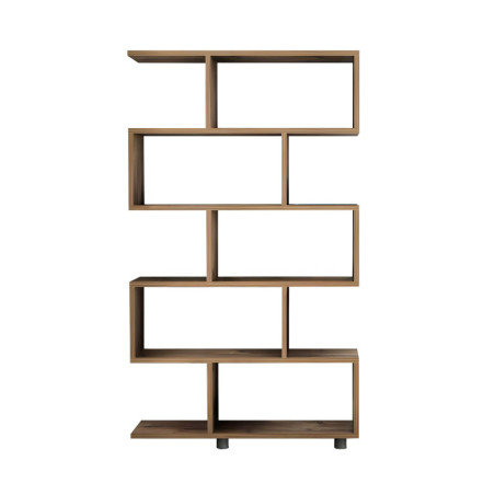 Bibliothèque Étagère de rangement Bois MDF mélaminé Pin H 156 cm Scandinave