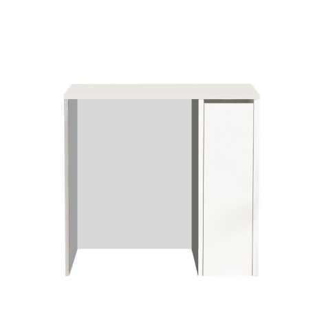 Meuble de salle de bain Rangement en bois MDF mélaminé blanc L 93,5 cm avec cadre métal
