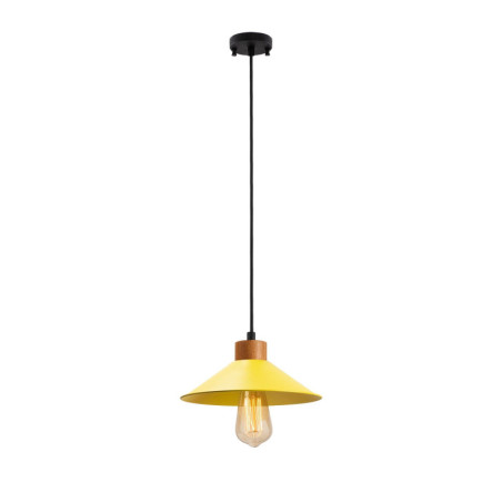 Suspension Luminaire en métal jaune Ø 24 cm E27 40 W IP20